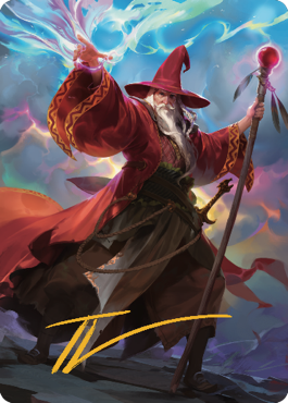 Elminster Art Card (36) (Gold-Stamped Signature) [Commander Legends: Battle for Baldur's Gate Art Series] | Impulse Games and Hobbies