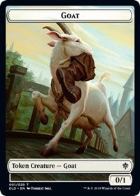 Goat // Food (17) Double-sided Token [Throne of Eldraine Tokens] | Impulse Games and Hobbies