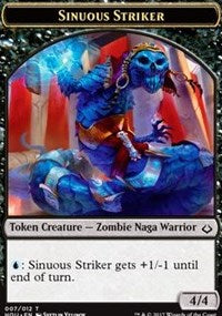 Sinuous Striker // Zombie Double-sided Token [Hour of Devastation Tokens] | Impulse Games and Hobbies