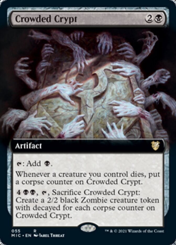 Crowded Crypt (Extended) [Innistrad: Midnight Hunt Commander] | Impulse Games and Hobbies