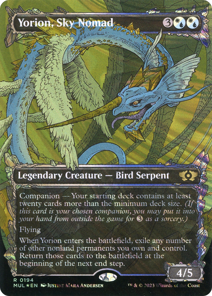 Yorion, Sky Nomad (Halo Foil) [Multiverse Legends] | Impulse Games and Hobbies