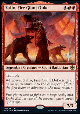 Zalto, Fire Giant Duke (Promo Pack) [Dungeons & Dragons: Adventures in the Forgotten Realms Promos] | Impulse Games and Hobbies