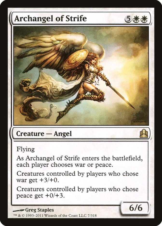 Archangel of Strife [Commander 2011] | Impulse Games and Hobbies