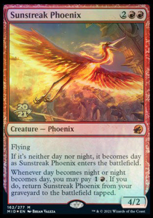 Sunstreak Phoenix [Innistrad: Midnight Hunt Prerelease Promos] | Impulse Games and Hobbies