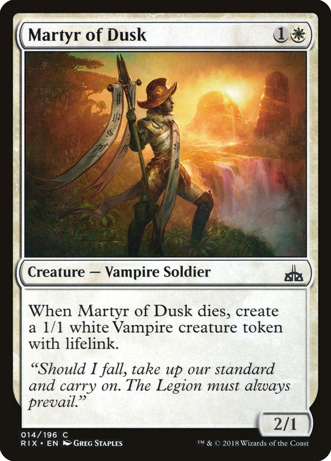 Martyr of Dusk [Rivals of Ixalan] | Impulse Games and Hobbies