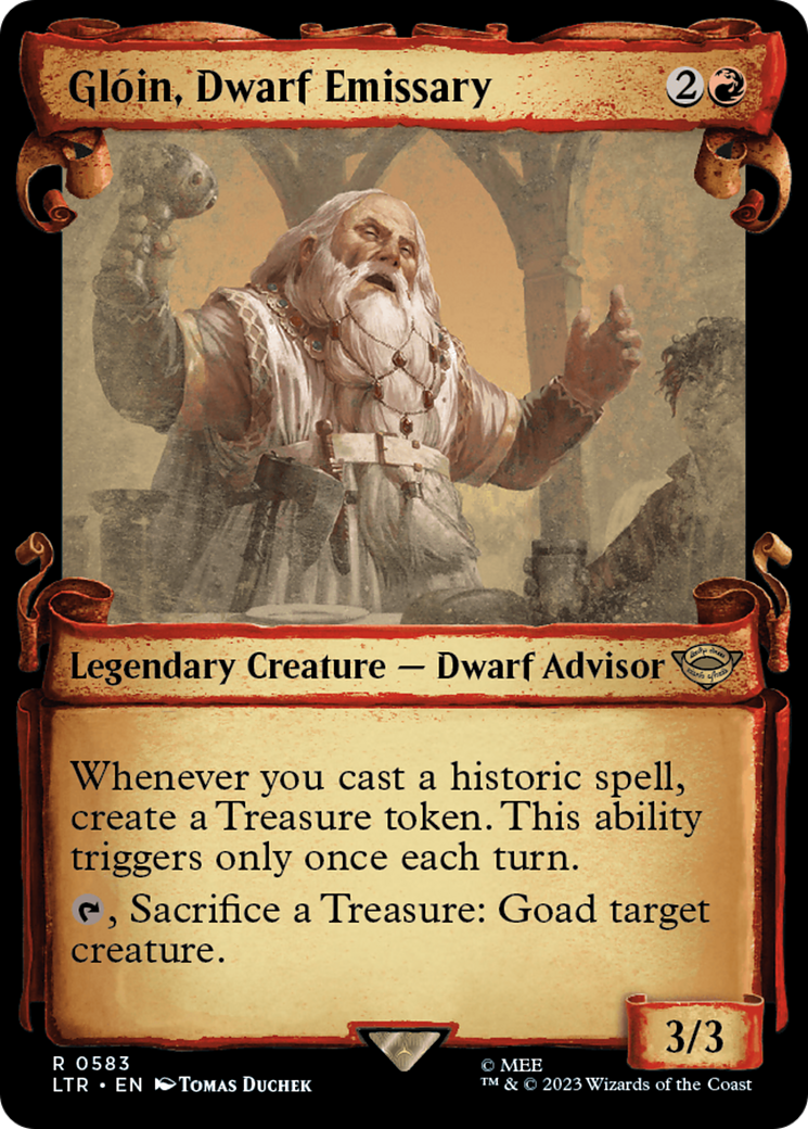 Gloin, Dwarf Emissary [The Lord of the Rings: Tales of Middle-Earth Showcase Scrolls] | Impulse Games and Hobbies