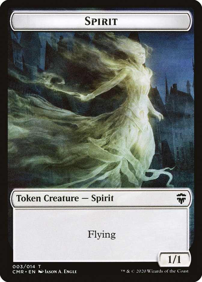 Rock // Spirit Token [Commander Legends Tokens] | Impulse Games and Hobbies