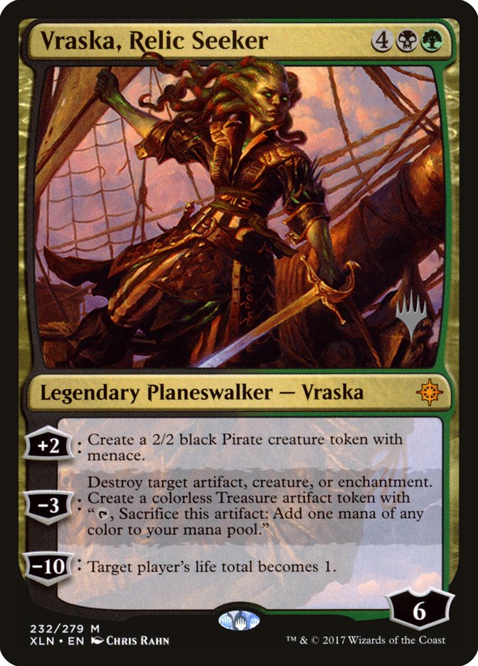 Vraska, Relic Seeker (Promo Pack) [Ixalan Promos] | Impulse Games and Hobbies