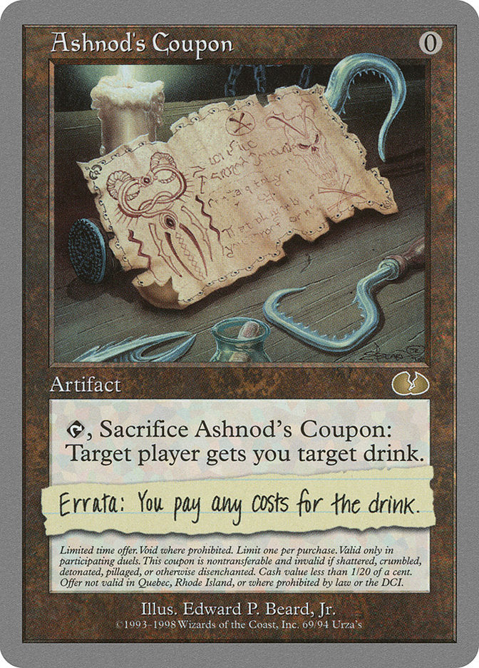 Ashnod's Coupon [Unglued] | Impulse Games and Hobbies