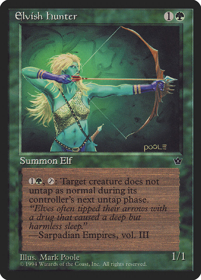 Elvish Hunter (Mark Poole) [Fallen Empires] | Impulse Games and Hobbies