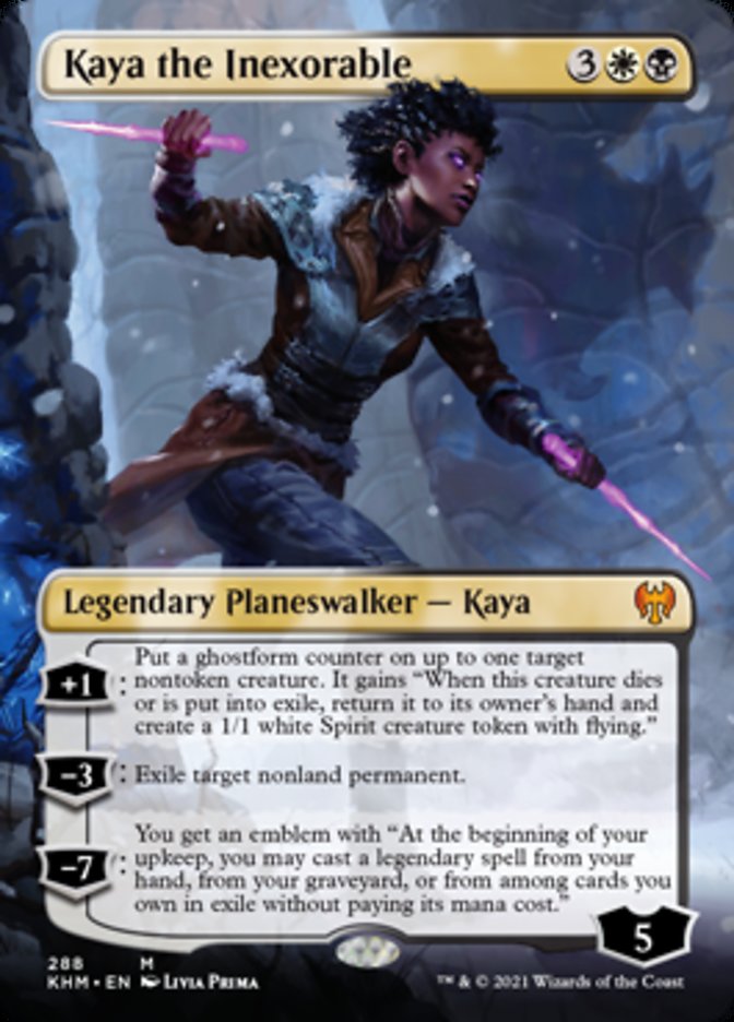 Kaya the Inexorable (Borderless) [Kaldheim] | Impulse Games and Hobbies