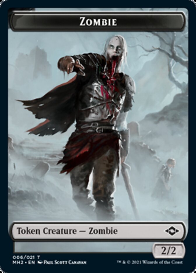 Zombie Token [Modern Horizons 2 Tokens] | Impulse Games and Hobbies