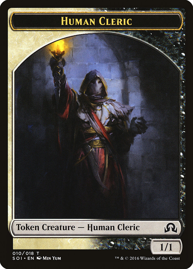 Human Cleric Token [Shadows over Innistrad Tokens] | Impulse Games and Hobbies