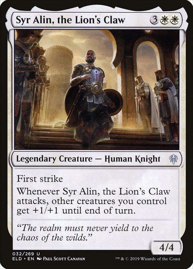 Syr Alin, the Lion's Claw [Throne of Eldraine] | Impulse Games and Hobbies