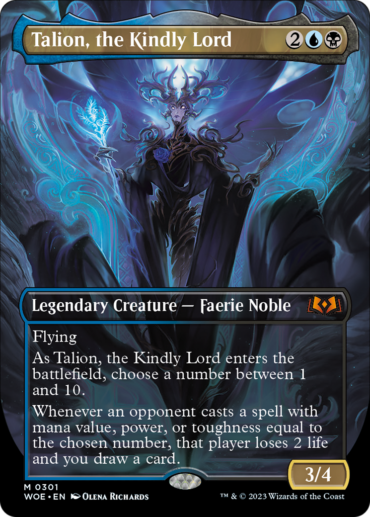 Talion, the Kindly Lord (Borderless Alternate Art) [Wilds of Eldraine] | Impulse Games and Hobbies