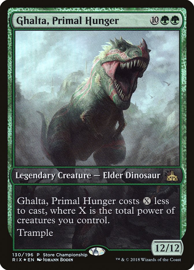 Ghalta, Primal Hunger (Store Championship) (Full Art) [Rivals of Ixalan Promos] | Impulse Games and Hobbies