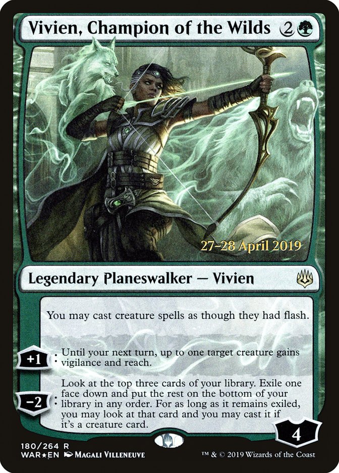 Vivien, Champion of the Wilds  [War of the Spark Prerelease Promos] | Impulse Games and Hobbies