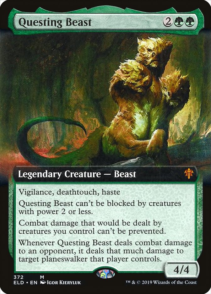 Questing Beast (Extended Art) [Throne of Eldraine] | Impulse Games and Hobbies