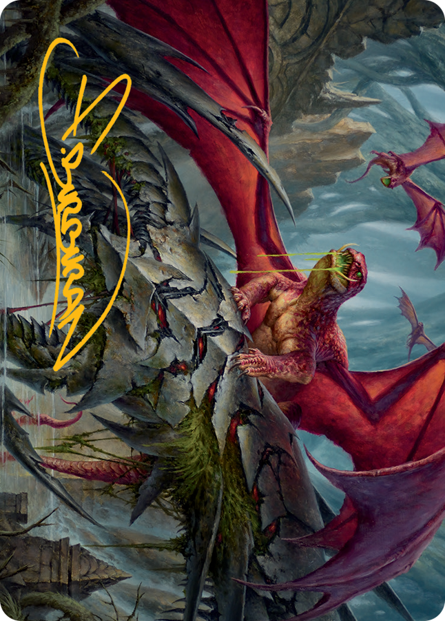 Hoarding Broodlord Art Card (Gold-Stamped Signature) [March of the Machine Art Series] | Impulse Games and Hobbies