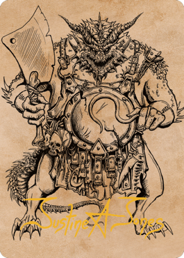 Thrakkus the Butcher Art Card (Gold-Stamped Signature) [Commander Legends: Battle for Baldur's Gate Art Series] | Impulse Games and Hobbies