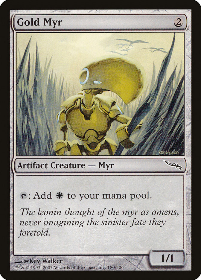 Gold Myr [Mirrodin] | Impulse Games and Hobbies