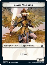 Angel Warrior // Hydra Double-sided Token [Zendikar Rising Tokens] | Impulse Games and Hobbies