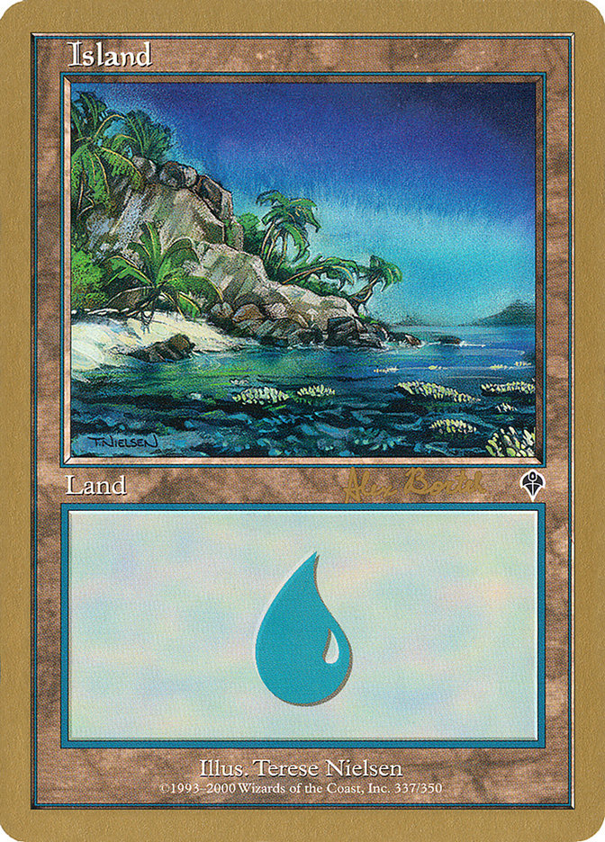 Island (ab337) (Alex Borteh) [World Championship Decks 2001] | Impulse Games and Hobbies