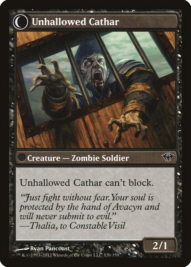 Loyal Cathar // Unhallowed Cathar [Dark Ascension] | Impulse Games and Hobbies