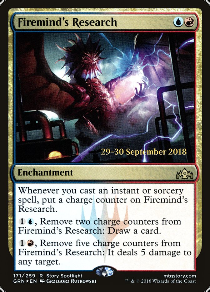 Firemind's Research [Guilds of Ravnica Prerelease Promos] | Impulse Games and Hobbies