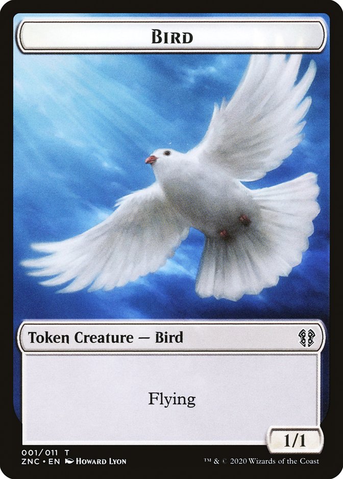 Bird // Kor Ally Double-sided Token [Zendikar Rising Commander Tokens] | Impulse Games and Hobbies