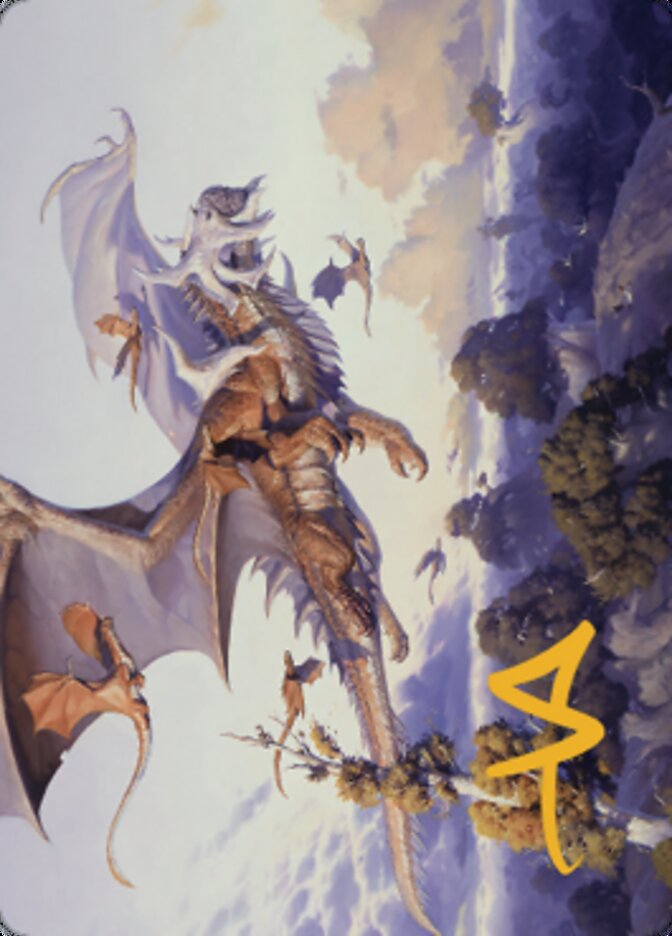 Rith, Liberated Primeval Art Card (Gold-Stamped Signature) [Dominaria United Art Series] | Impulse Games and Hobbies