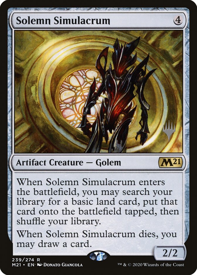 Solemn Simulacrum (Promo Pack) [Core Set 2021 Promos] | Impulse Games and Hobbies