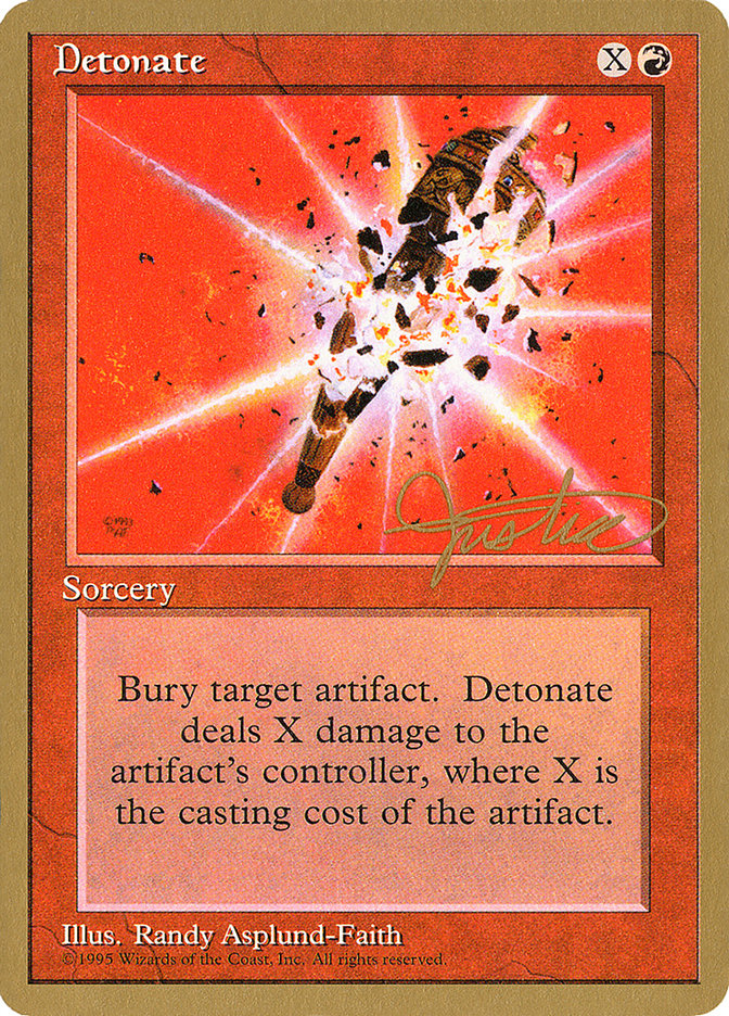 Detonate (Mark Justice) [Pro Tour Collector Set] | Impulse Games and Hobbies