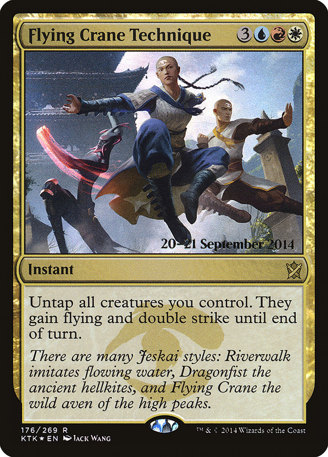 Flying Crane Technique [Khans of Tarkir Prerelease Promos] | Impulse Games and Hobbies