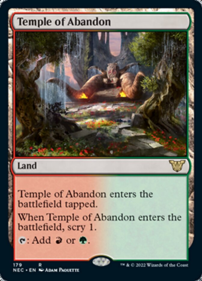 Temple of Abandon [Kamigawa: Neon Dynasty Commander] | Impulse Games and Hobbies