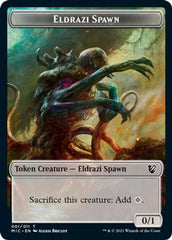 Eldrazi Spawn // Human Soldier Double-Sided Token [Innistrad: Midnight Hunt Commander Tokens] | Impulse Games and Hobbies