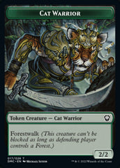 Saproling // Cat Warrior Double-sided Token [Dominaria United Tokens] | Impulse Games and Hobbies