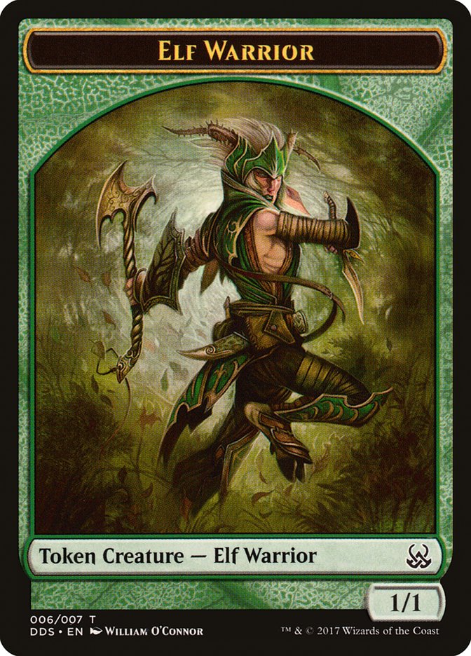 Elf Warrior Token [Duel Decks: Mind vs. Might Tokens] | Impulse Games and Hobbies