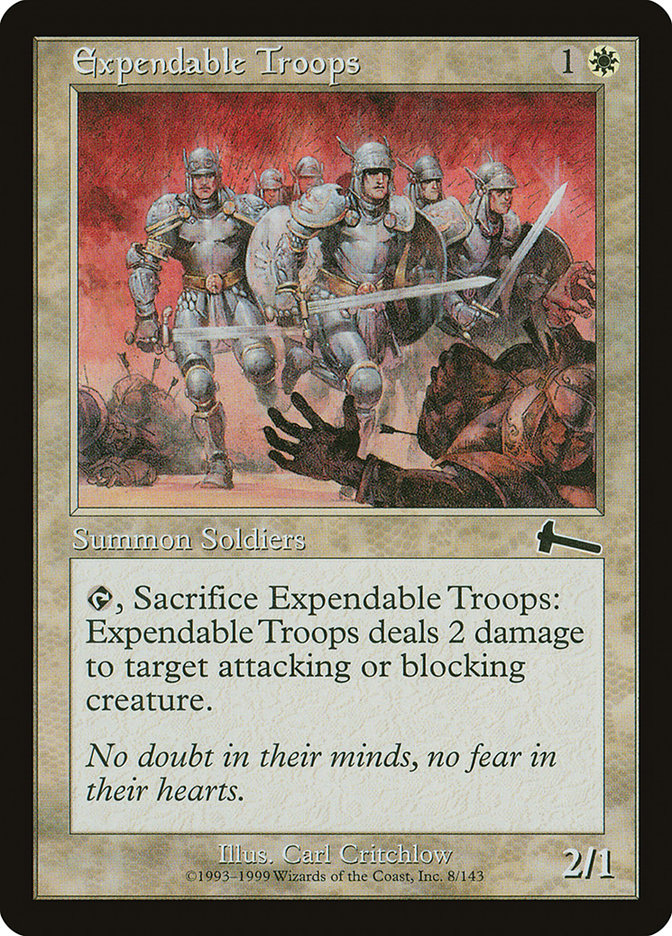 Expendable Troops [Urza's Legacy] | Impulse Games and Hobbies