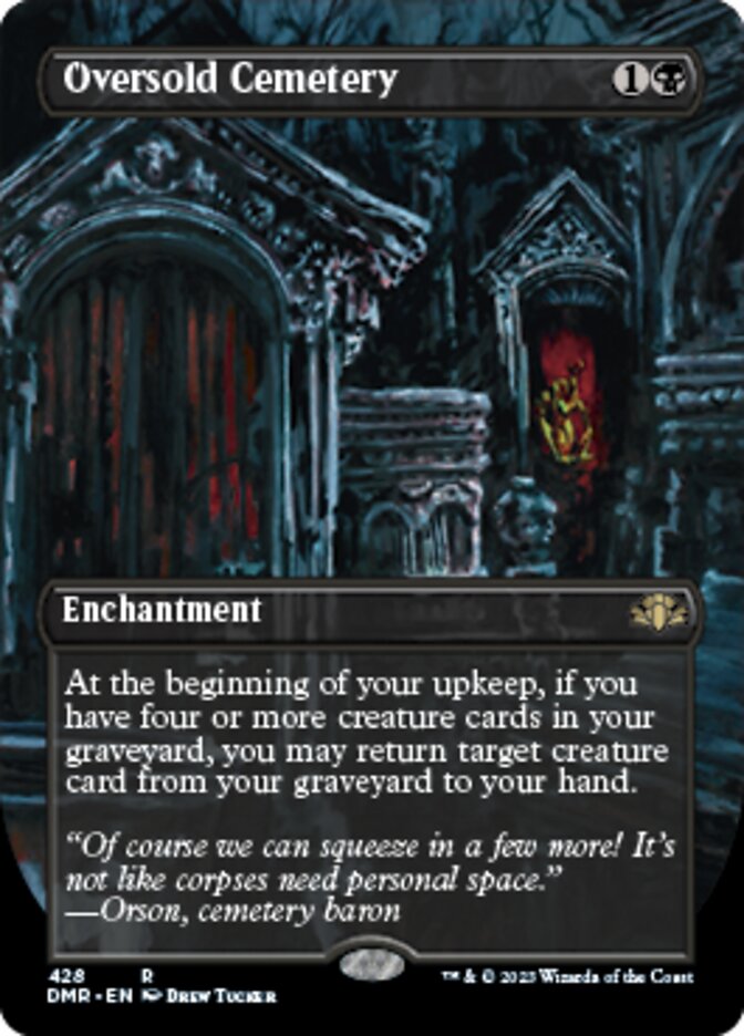 Oversold Cemetery (Borderless Alternate Art) [Dominaria Remastered] | Impulse Games and Hobbies