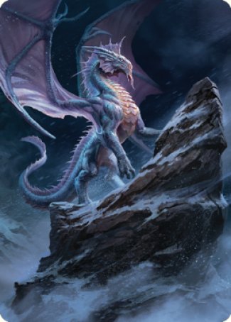 Ancient Silver Dragon Art Card (06) [Commander Legends: Battle for Baldur's Gate Art Series] | Impulse Games and Hobbies