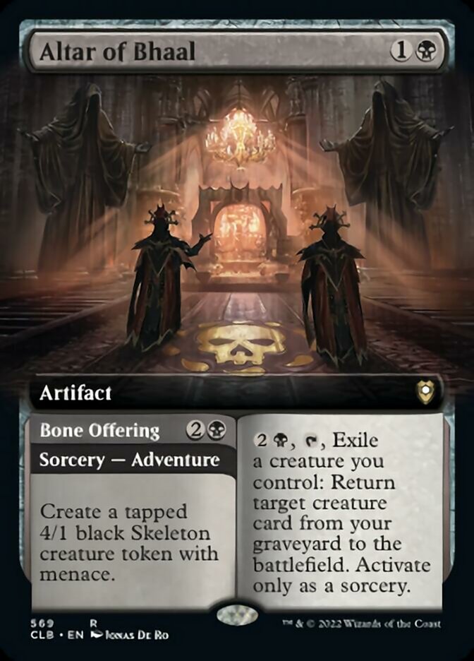 Altar of Bhaal // Bone Offering (Extended Art) [Commander Legends: Battle for Baldur's Gate] | Impulse Games and Hobbies