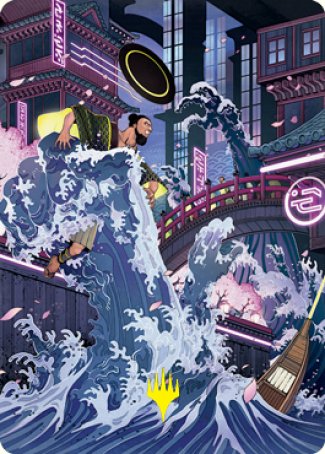 Invoke Despair Art Card (Gold-Stamped Signature) [Kamigawa: Neon Dynasty Art Series] | Impulse Games and Hobbies