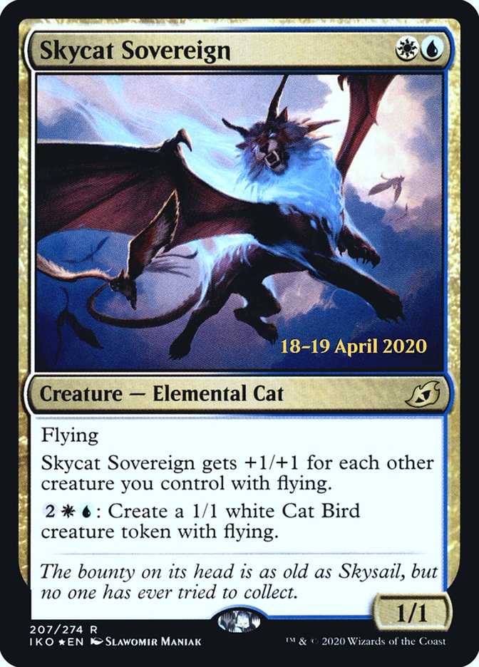 Skycat Sovereign  [Ikoria: Lair of Behemoths Prerelease Promos] | Impulse Games and Hobbies