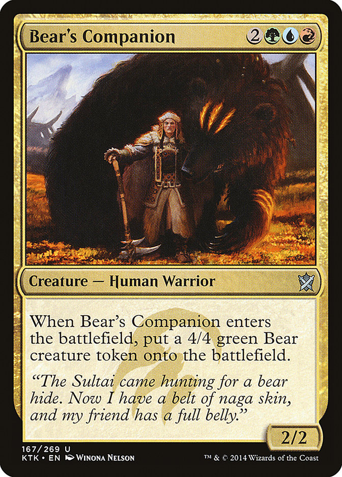 Bear's Companion [Khans of Tarkir] | Impulse Games and Hobbies