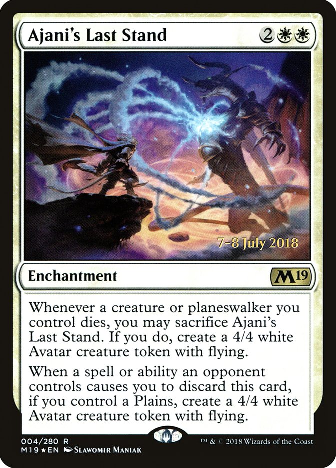 Ajani's Last Stand [Core Set 2019 Prerelease Promos] | Impulse Games and Hobbies