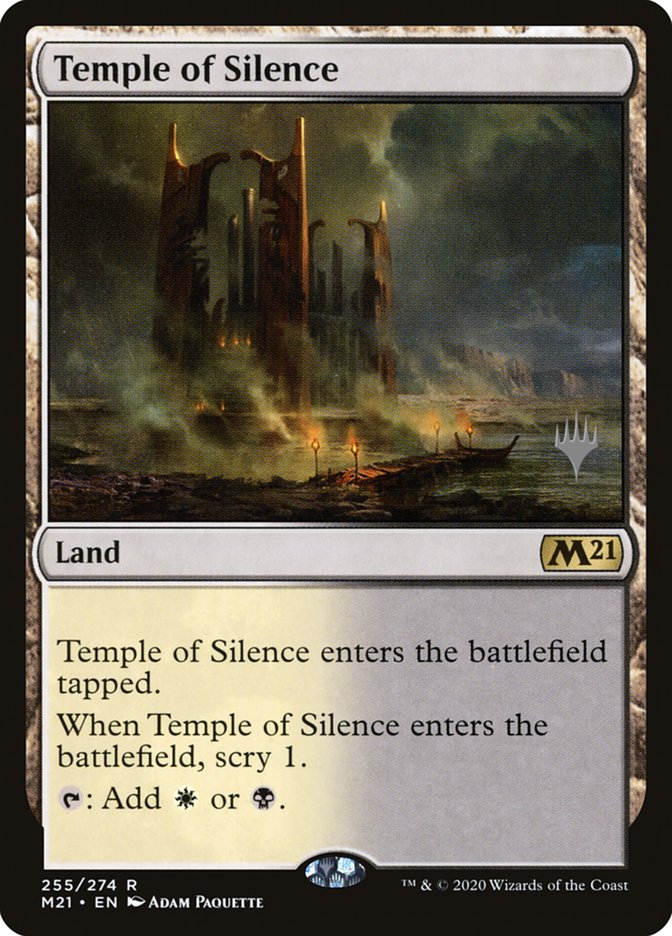 Temple of Silence (Promo Pack) [Core Set 2021 Promos] | Impulse Games and Hobbies