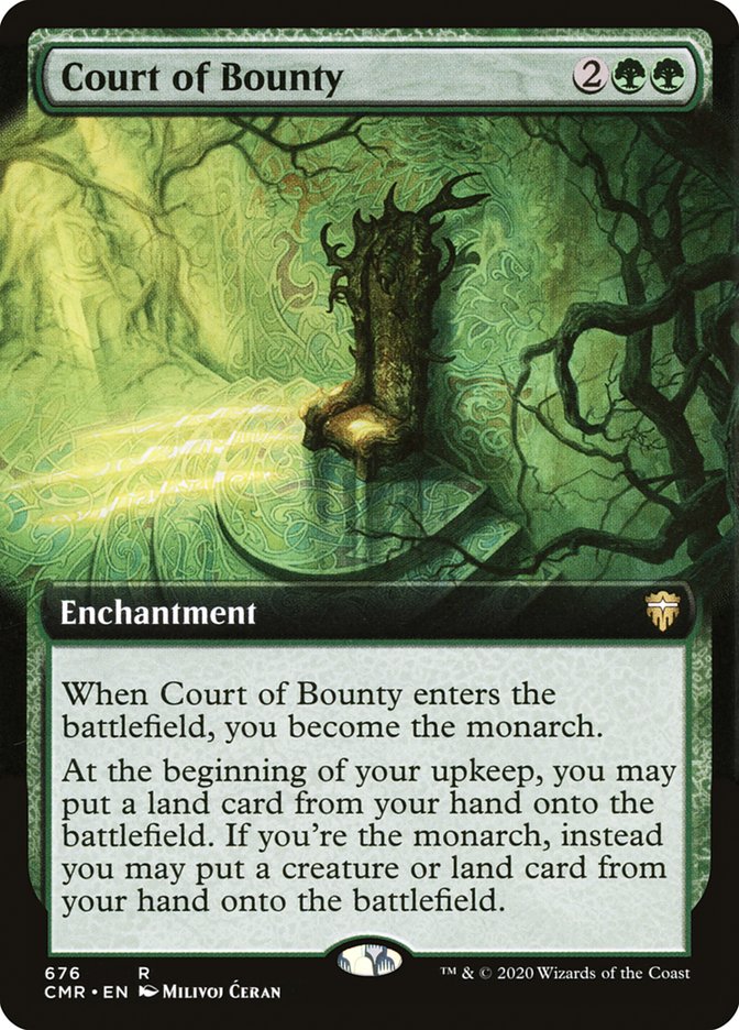 Court of Bounty (Extended Art) [Commander Legends] | Impulse Games and Hobbies