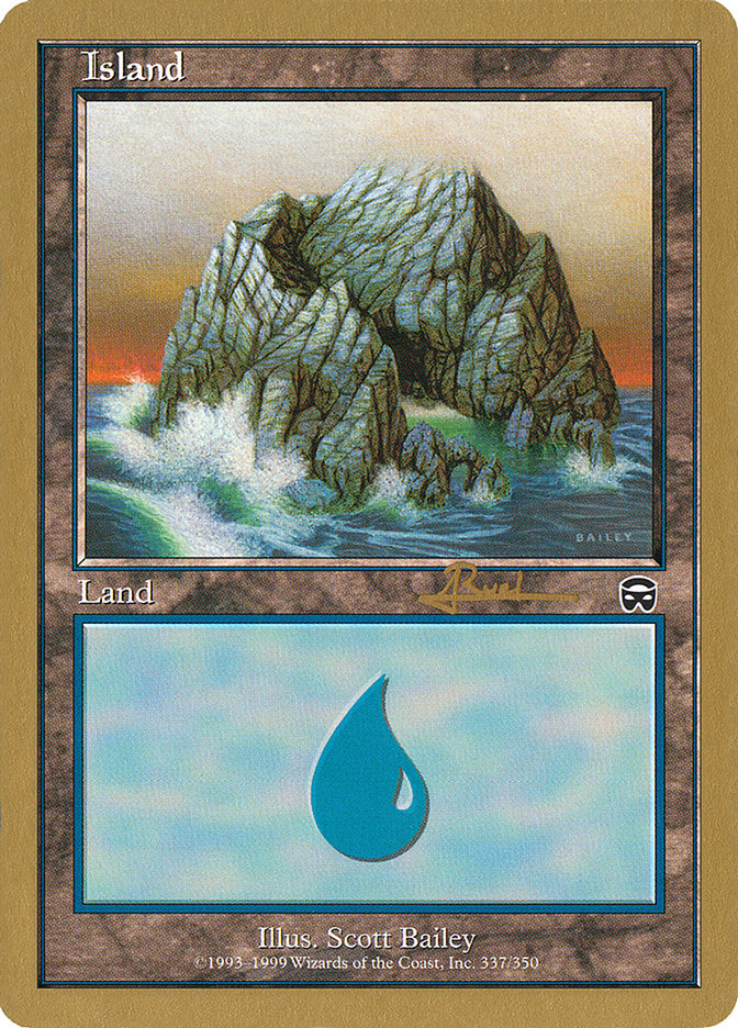 Island (ar337) (Antoine Ruel) [World Championship Decks 2001] | Impulse Games and Hobbies