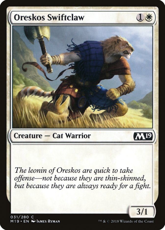 Oreskos Swiftclaw [Core Set 2019] | Impulse Games and Hobbies